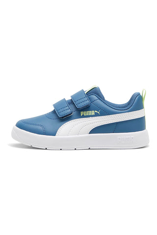 Modro-bele superge z velcro trakom Puma COURTFLEX V3 V PS