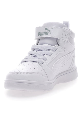 Bele superge Mid-Cut s stranskim trakom Puma Rebound V6 Mid Ac Ps
