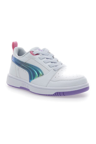 Bele superge z zračnim zgornjim delom Puma Rebound V6 Lo Bouncy Sky AC PS