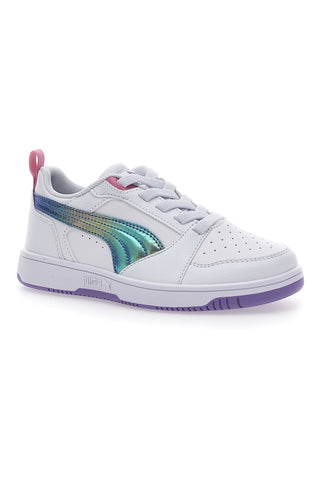 Bele superge z zračnim zgornjim delom Puma Rebound V6 Lo Bouncy Sky AC PS
