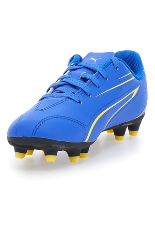 Modri in rumeni nogometni čevlji Puma Vitoria Fg/Ag Jr