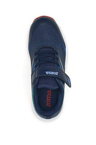 Modri športni copati z odtrgalnimi motivi Joma JR30 2403