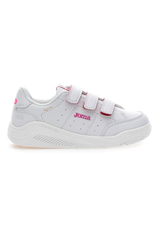 Bele in roza superge z velcro trakovi Joma W Agora Jr 2410