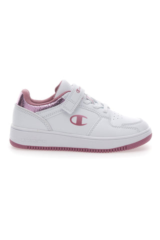 Bele in roza superge z velcro trakom CHAMPION RD18 FOIL LOW G PS