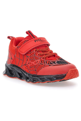 Rdeče superge z lučkami in velcro trakom PITT KIDS K23581