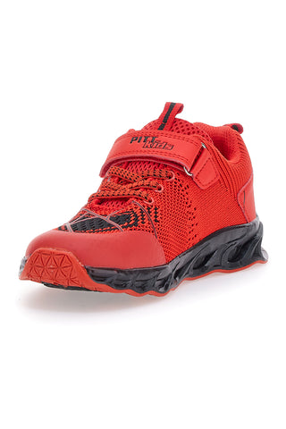 Rdeče superge z lučkami in velcro trakom PITT KIDS K23581
