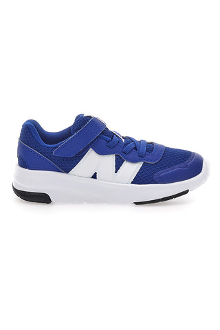 Modri športni copati z belim logotipom in velcro zaponko NEW BALANCE 578