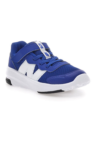 Modri športni copati z belim logotipom in velcro zaponko NEW BALANCE 578
