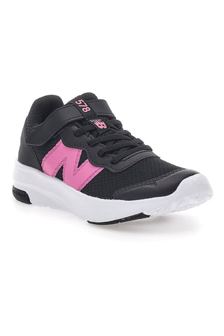 Črni superge z logotipom Fuxia NEW BALANCE 578