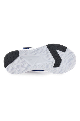 Modri športni copati z belim logotipom in velcro zaponko NEW BALANCE