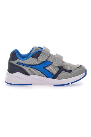 Sive in modre superge z dvojnim velcro trakom Diadora Falcon 5 JR V