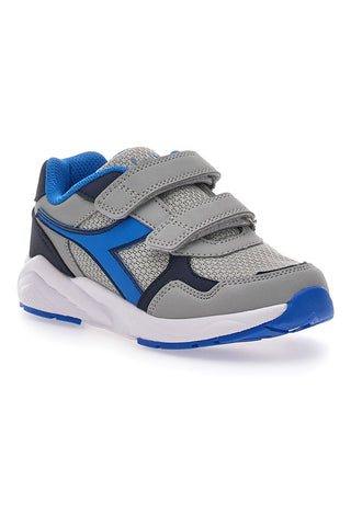 Sive in modre superge z dvojnim velcro trakom Diadora Falcon 5 JR V