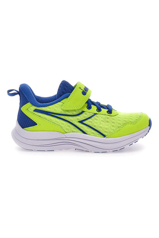 Rumene in modre superge z velcro trakom in elastičnimi vezalkami  Diadora Snipe 2 JR