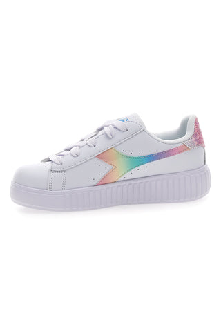 Bele superge z logotipom Arcobaleno DIADORA GAME STEP BLOOM PS