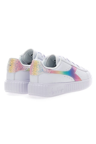 Bele superge z logotipom Arcobaleno DIADORA GAME STEP BLOOM PS