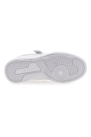 Bele superge s srebrnim logotipom in trakovi DIADORA RAPTOR LOW SPOTTED PS