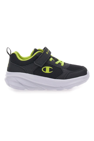 Črne in rumene superge z velcro trakom in elastičnimi vezalkami CHAMPION HRO B PS Low Cut Shoe