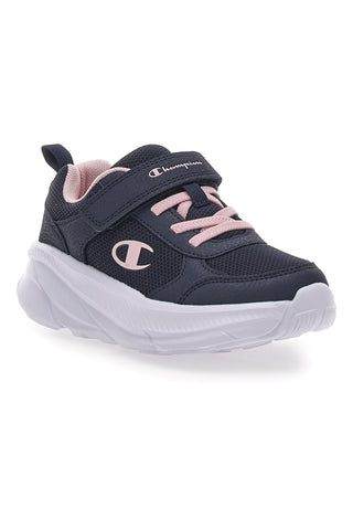 Navy superge z elastičnimi vezalkami in roza logotipom CHAMPION HRO G PS Low Cut Shoe