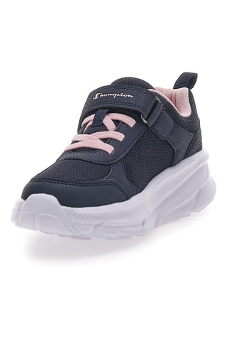 Navy superge z elastičnimi vezalkami in roza logotipom CHAMPION HRO G PS Low Cut Shoe