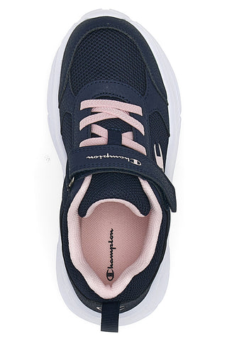 Navy superge z elastičnimi vezalkami in roza logotipom CHAMPION HRO G PS Low Cut Shoe