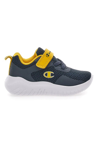Superge Primi Passi Navy in Gialle z Velcro CHAMPION SOFTY EVOLVE B TD