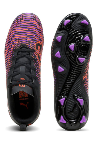 Črni in vijolični nogometni čevlji PUMA FUTURE 8 PLAY FG/AG JR