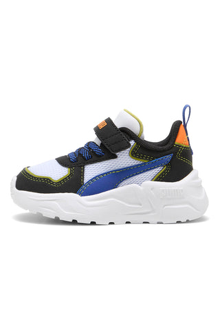 Bele superge z modrimi in oranžnimi detajli PUMA TRINITY LITE STARBLITZ AC+Inf