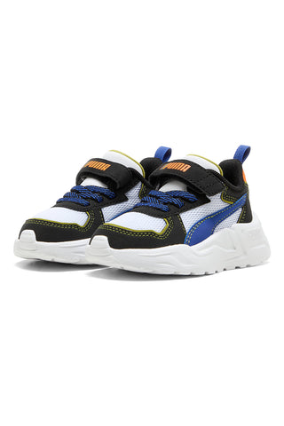 Bele superge z modrimi in oranžnimi detajli PUMA TRINITY LITE STARBLITZ AC+Inf