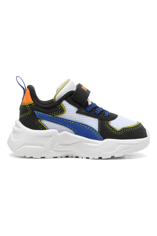 Bele superge z modrimi in oranžnimi detajli PUMA TRINITY LITE STARBLITZ AC+Inf