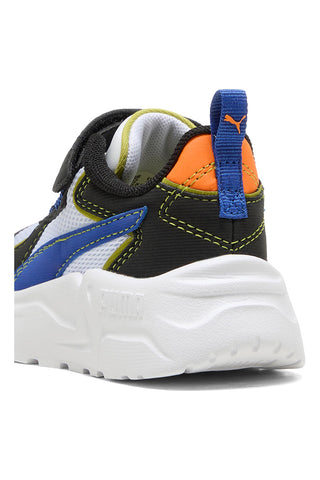 Bele superge z modrimi in oranžnimi detajli PUMA TRINITY LITE STARBLITZ AC+Inf