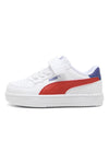 Bele superge z rdečim logotipom na strani in velcro trakom Puma Caven 2.0 AC+ Inf