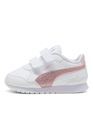 Bele in roza superge Puma St Runner V4 Sl Glitter V Inf