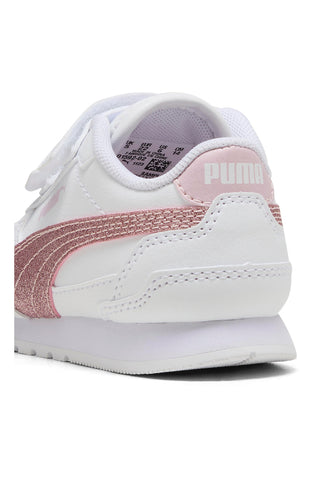 Bele in roza superge Puma St Runner V4 Sl Glitter V Inf