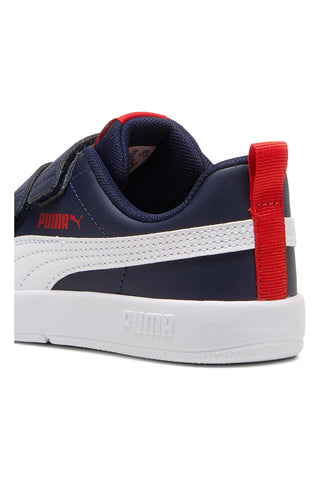 Navy superge z vezalkami Puma Courtflex V3 V PS