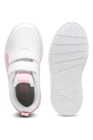 Bele in roza superge Puma Courtflex v3 Ps
