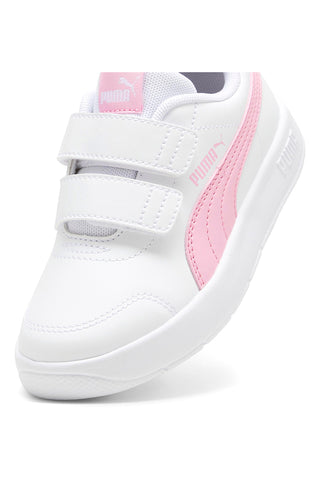 Bele in roza superge Puma Courtflex v3 Ps
