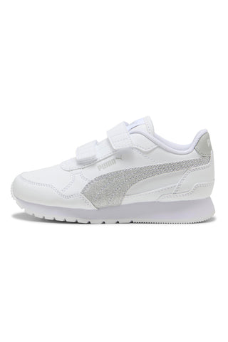 Bele superge z zaponkami Puma ST Runner v4 SL Glitter V PS