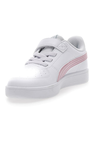 Bele superge z roza logotipom na strani in velcro zaponko Puma RICKIE AC+PS