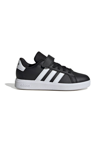 Črni športni copati z belimi črtami ADIDAS GRAND COURT 2 EL C