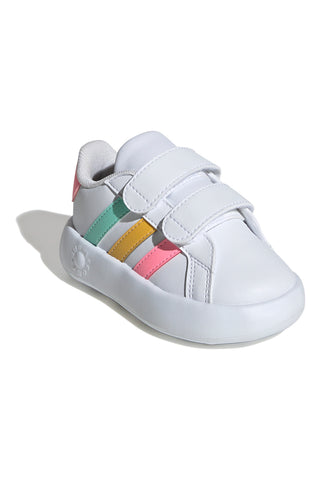 Bele superge za prve korake z velcro trakom ADIDAS GRAND COURT 2.0 CF I