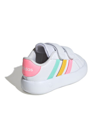 Bele superge za prve korake z velcro trakom ADIDAS GRAND COURT 2.0 CF I