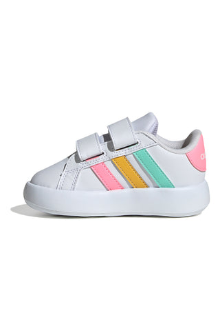 Bele superge za prve korake z velcro trakom ADIDAS GRAND COURT 2.0 CF I