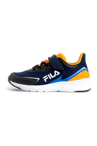 Modri in oranžni superge z velcro zaponko FILA CRUSHER