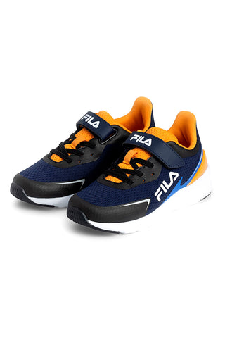 Modri in oranžni superge z velcro zaponko FILA CRUSHER