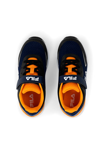 Modri in oranžni superge z velcro zaponko FILA CRUSHER