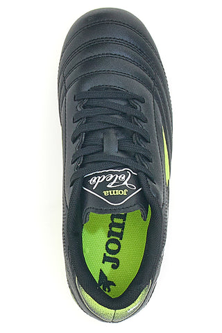 Črni in rumeni fluorescenčni nogometni čevlji JOMA Toledo Jr 2501