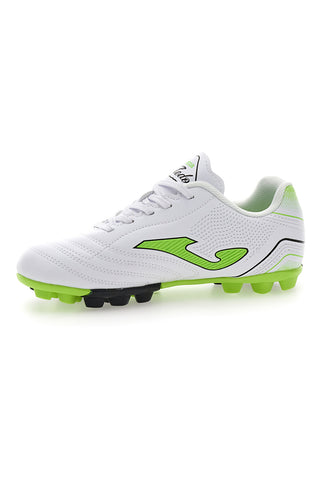 Beli in limetini nogometni čevlji Joma Toledo Jr 2502 Hard Ground