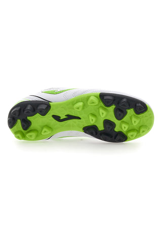 Beli in limetini nogometni čevlji Joma Toledo Jr 2502 Hard Ground