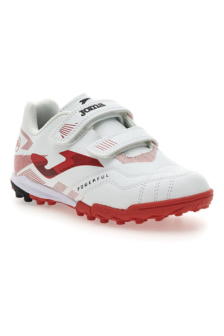 Beli in rdeči čevlji za malonogomet Joma Powerfull Jr 2502 Turf