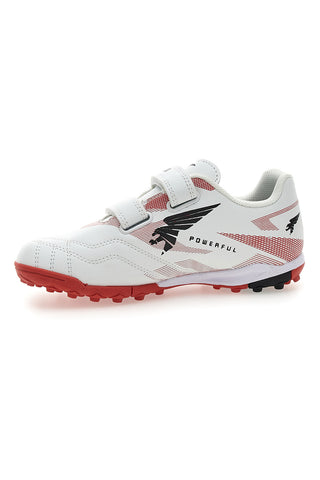 Beli in rdeči čevlji za malonogomet Joma Powerfull Jr 2502 Turf